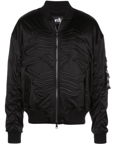 Haculla Embroidered Bomber Jacket - Black
