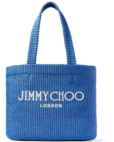 Jimmy Choo ロゴ ビーチバッグ M - ブルー