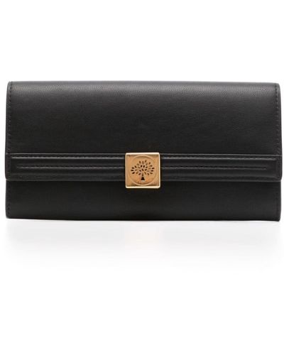 Mulberry Tree Leather Wallet - Black