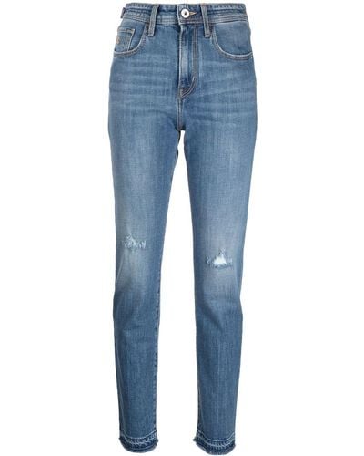 Jacob Cohen Straight-leg Distressed Jeans - Blue