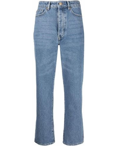 By Malene Birger Gerade Cropped-Jeans - Blau