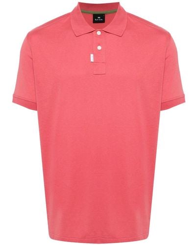 PS by Paul Smith Short-sleeve Cotton Polo Shirt - Pink