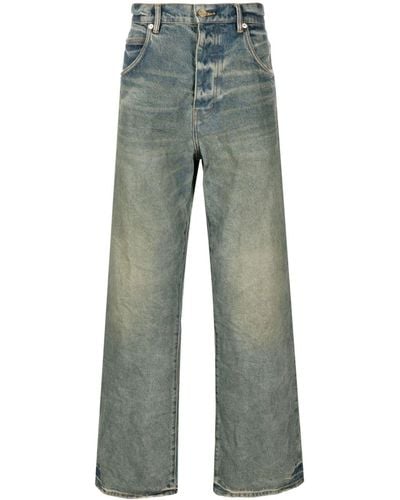 Purple Brand P018 Drop-crotch Wide-leg Jeans - Blue