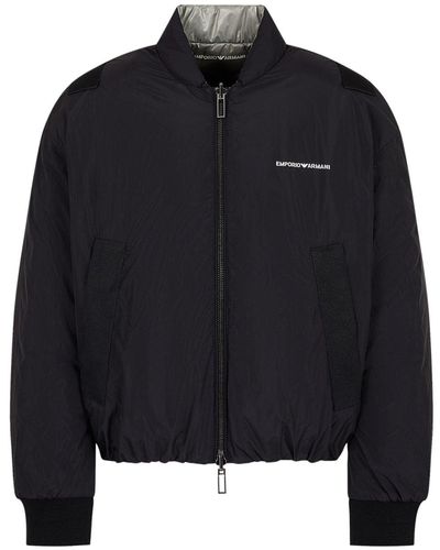 Emporio Armani Reversible Padded Bomber Jacket - Black