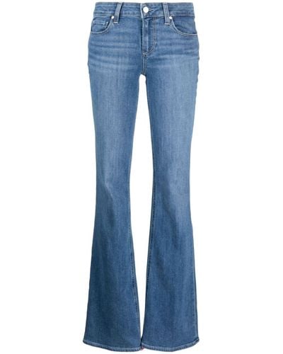 PAIGE Low-rise Flared Jeans - Blue
