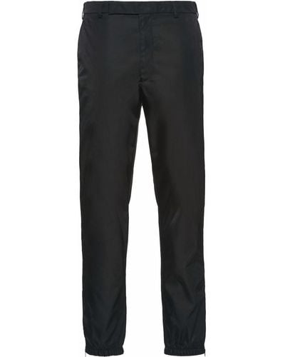 Prada Re-nylon Straight-leg Trousers - Black