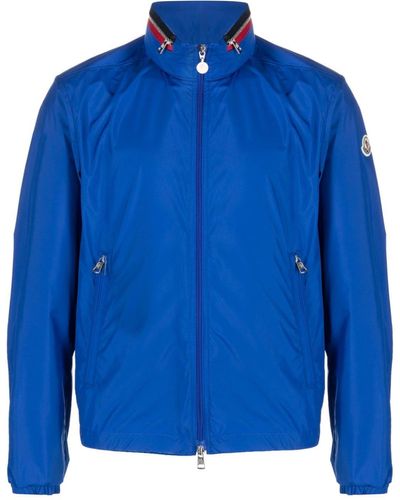 Moncler Hooded Zip-front Jacket - Blue
