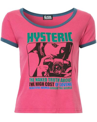 Hysteric Glamour Printed T-shirt - Pink