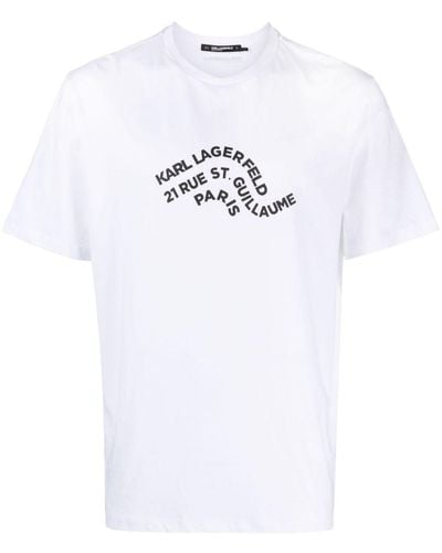 Karl Lagerfeld Logo-print Short-sleeve T-shirt - White