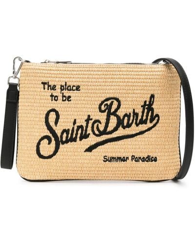 Mc2 Saint Barth Parisienne straw clutch bag - Neutro