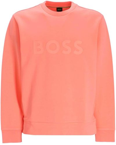 BOSS Salbo Jersey Sweatshirt - Pink