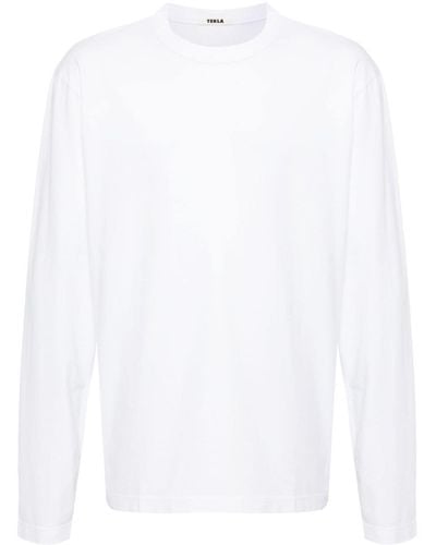 Tekla Sleeping Langarmshirt - Weiß