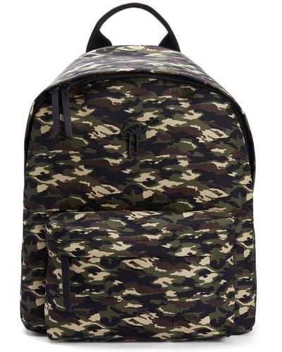 Giuseppe Zanotti Bud Camouflage-print Backpack - Black