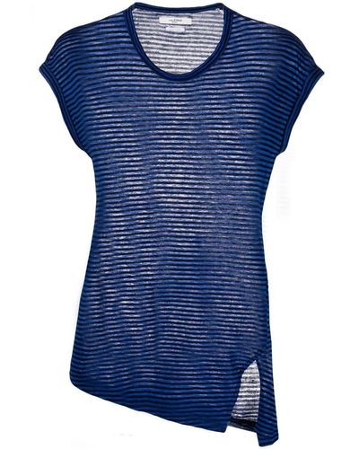Isabel Marant ストライプ Tシャツ - ブルー