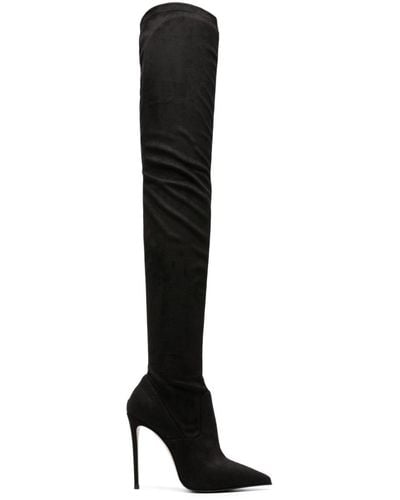 Le Silla Eva 115mm Pointed-toe Boots - Black