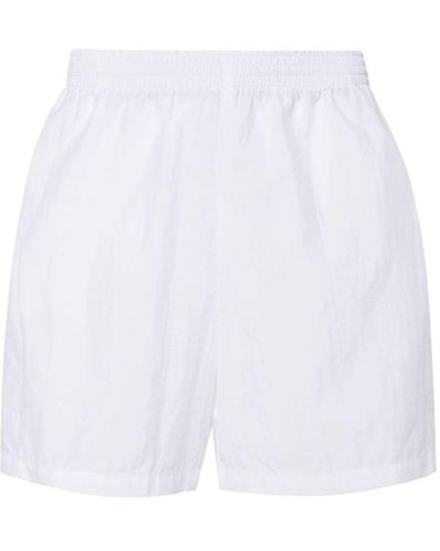 Corneliani Stripe-detail Swim Shorts - White