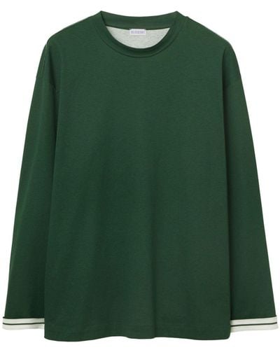 Burberry T-shirt EKD en coton - Vert