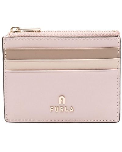 Furla Camelia S Leather Card Holder - Pink