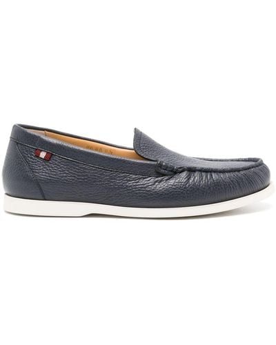 Bally Nadim Leather Loafers - Blue
