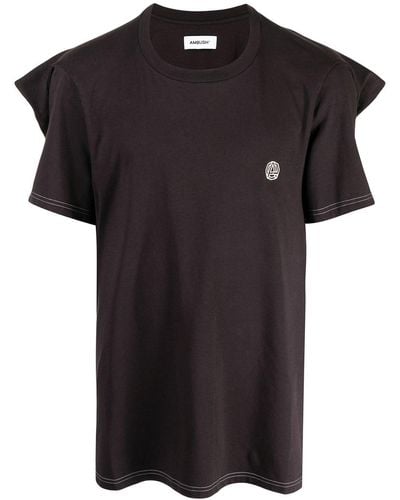 Ambush T-Shirt im Layering-Look - Braun