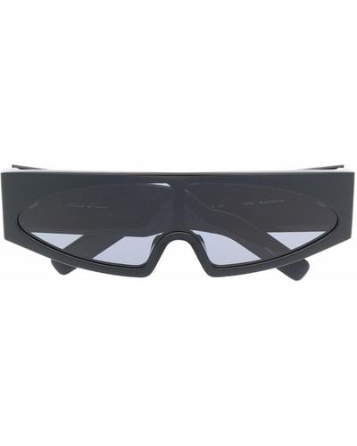 Rick Owens Gene Rectangle-frame Sunglasses - Black