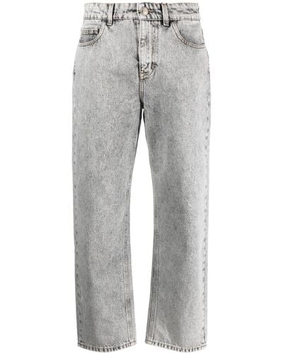 Moorer Jeans mit Stone-Wash-Effekt - Grau