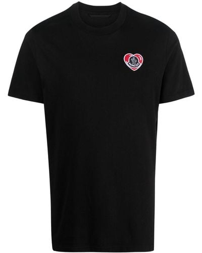 Moncler Camiseta con aplique del logo - Negro