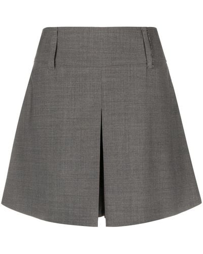 Brunello Cucinelli Mini Wool Skirtpant - Gray