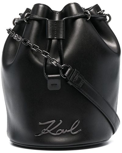 Karl Lagerfeld K/signature バケットバッグ - ブラック