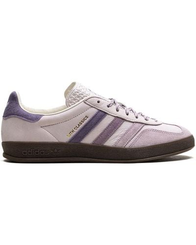 adidas X Kith Classics Gazelle Indoor Ash Purple Sneakers - Braun