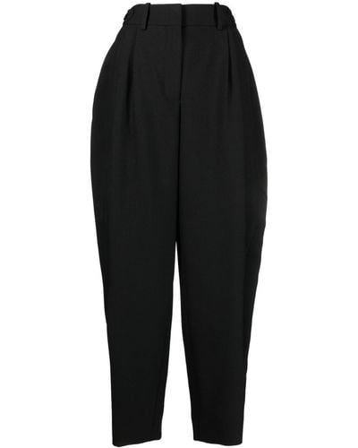 Stella McCartney Pantalon ample à pinces - Noir