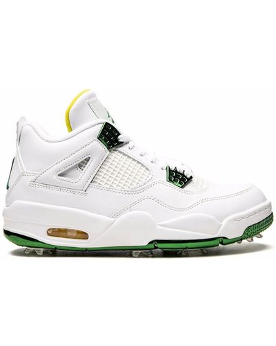 Nike Air 4 Retro Golf "metallic Green" Sneakers - White