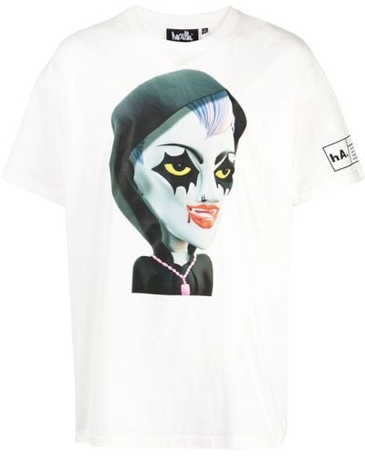 Haculla T-Shirt mit Dracula's Wife-Print - Weiß