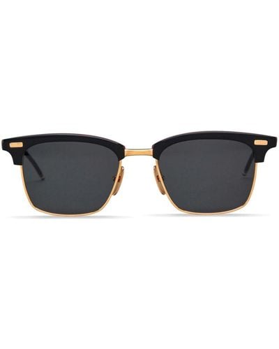 Thom Browne Square-frame Tinted Sunglasses - Black