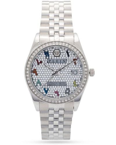 Philipp Plein Date Superlative Armbanduhr - Weiß