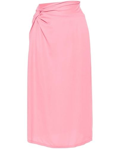 Forte Forte Knot-detail Skirt - Pink