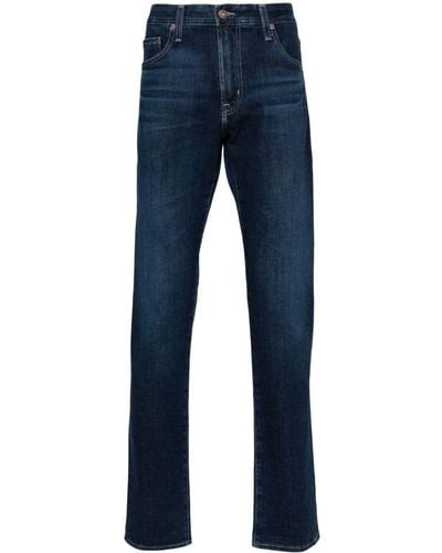 AG Jeans Tellis Straight-Leg-Jeans mit Logo-Patch - Blau