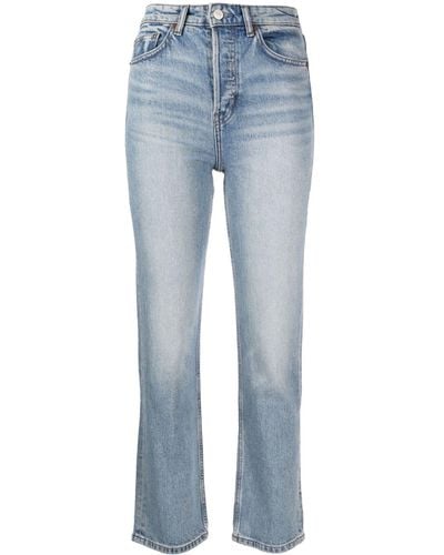 Reformation Cropped Jeans - Blauw