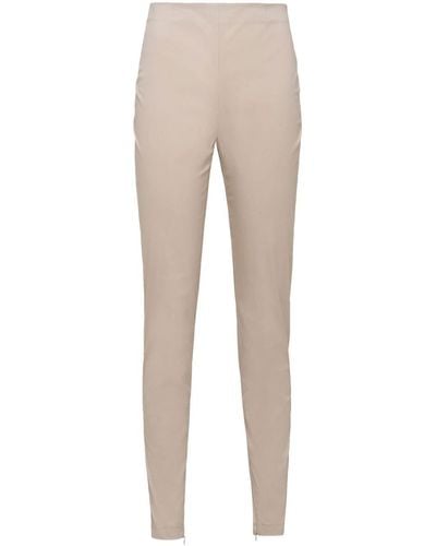 Prada Pantalones skinny de cintura alta - Neutro