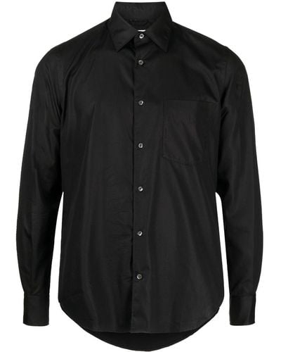 Aspesi Slim-fit Overhemd - Zwart
