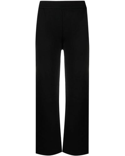 Max Mara 'Max Mara Tapered Cotton-Jersey Trousers - Black