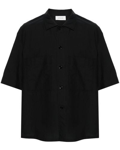 Lemaire Short-Sleeve Shirt - Black