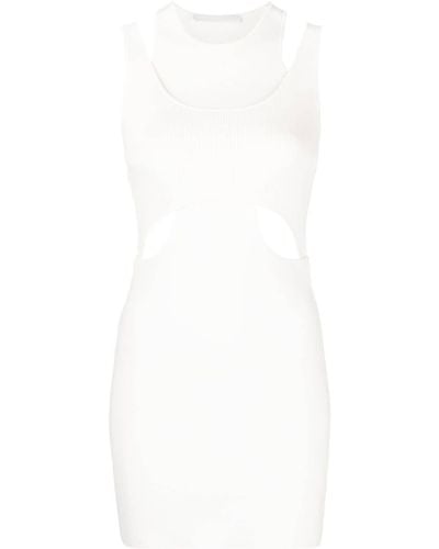 Dion Lee Cut-out Detail Layered Mini Dress - White