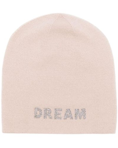 Warm-me Damian Dream Slogan-embellished Beanie - Pink