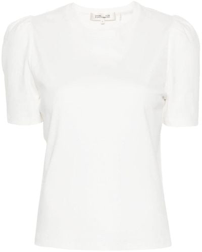 Diane von Furstenberg T-shirt en coton Franco à logo - Blanc