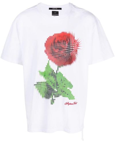 Ksubi T-Shirt mit "Pixel Biggie"-Print - Weiß