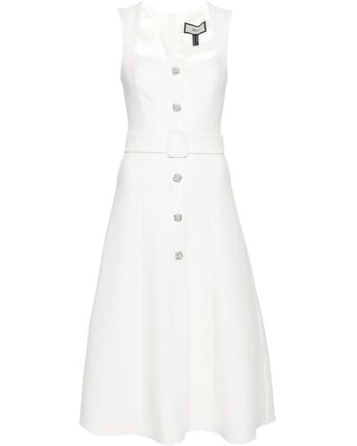 Nissa プリント ドレス - ホワイト