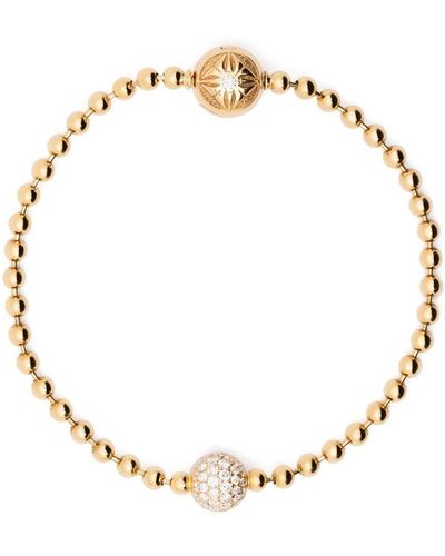 Shamballa Jewels 18kt Gelbgoldarmband mit Diamanten - Mettallic