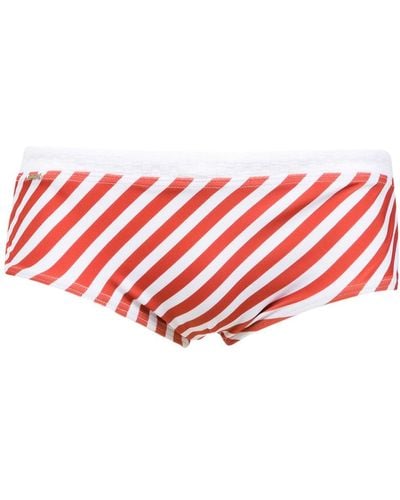 Amir Slama Striped swim briefs - Rouge