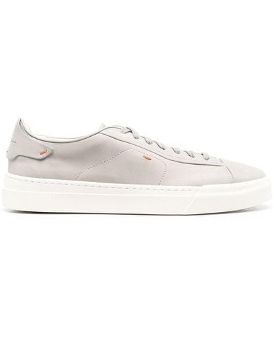 Santoni Lace-up Low-top Sneakers - White
